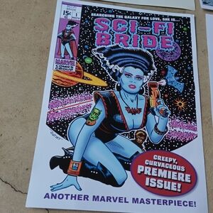 Sci-Fi Bride Alamo City Comic Con Ray Scarborough Print 19 by 13 inch